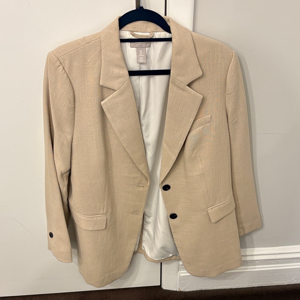 H&M dark beige blazer size large